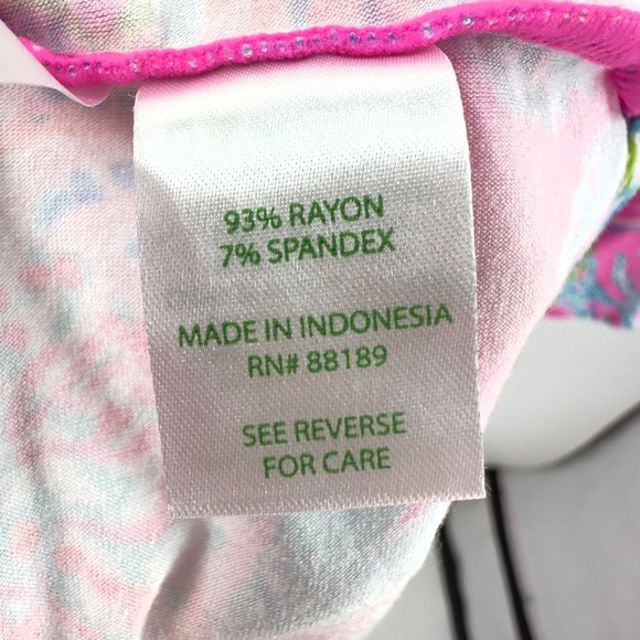 Lilly Pulitzer Isella Wrap Dress Womens Size S Prosecco Pink Seaing Things Print - Picture 8 of 13